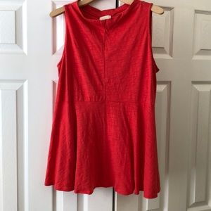 Anthropologie coral top